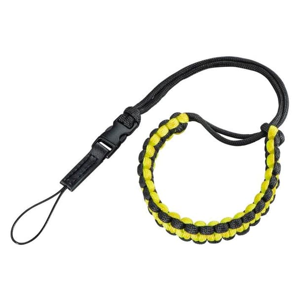 "Braid 20" handledsrem, stäng. klämma, längd 20 cm, nr/gul Svart