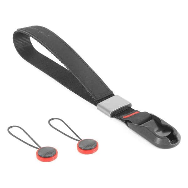 Fototillbehör - PEAK - CUFF v2 handledsrem - Svart - Flätad nylon - Aluminiumspänne