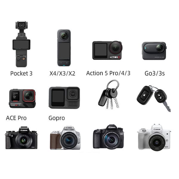 INF Nylonrem - Crossbody-rem för DJI OSMO POCKET 3 Svart