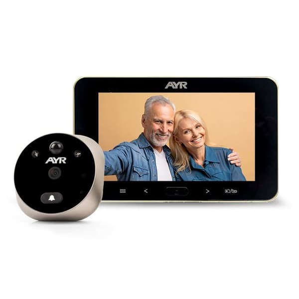 Ayr - AYR 759-HD Lite - 677 - Judas digital 759-HD Lite - Full HD. Satin-nickel finish.