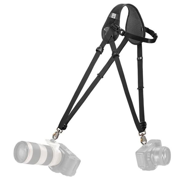 Dubbel axelrem BLACKRAPID HYBRID Breathe - Svart