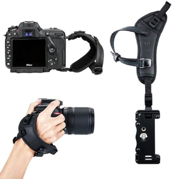 JJC HS-PRO1P - Handledsrem med svarta sömmar för kamera - Universalskruv 1-4"
