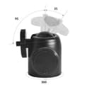 Miniatyrbilde 4 av 4: INF Kompakt 360° roterende kulehode for kameraer og smarttelefoner