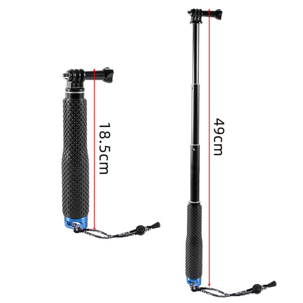 INF Utvid rekkevidden din: 49 cm teleskopisk forlengelsesstang for SLR