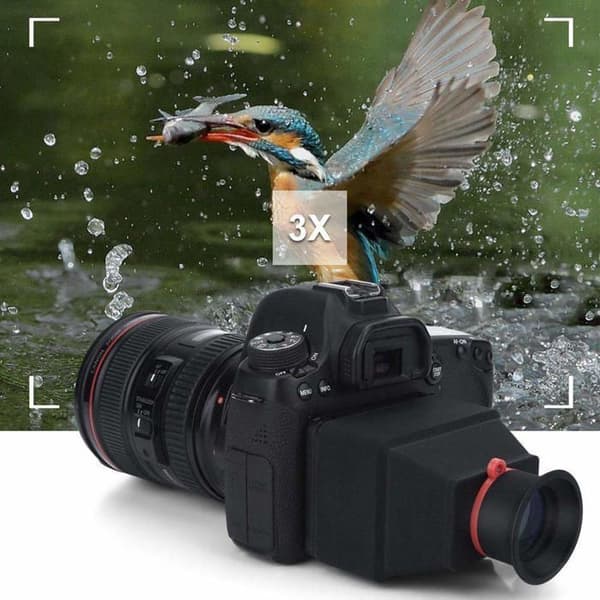 Zctl - 1199 - 3x förstorande LCD-sökarförstorare för digital SLR-kamera, 3" universalskärm