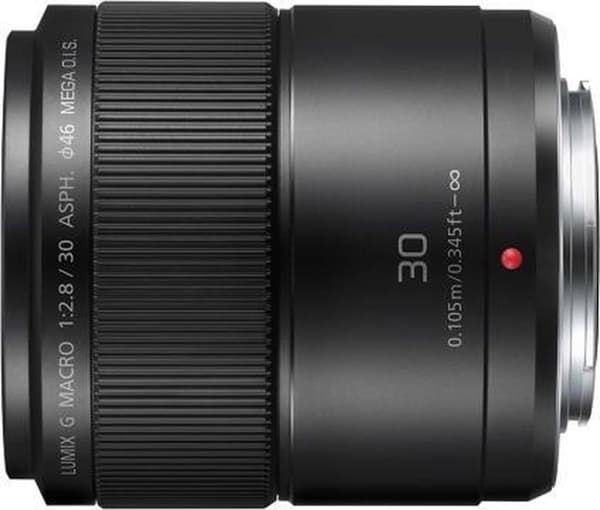 Panasonic Lumix G Macro 30mm / F2.8 ASPH. / MEGA OIS SLR Macro Lens Sort