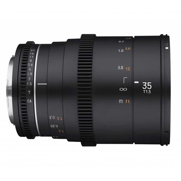 Samyang Linse 35 Mm T1.5 Vdslr Mk2 Canon Ef Sort