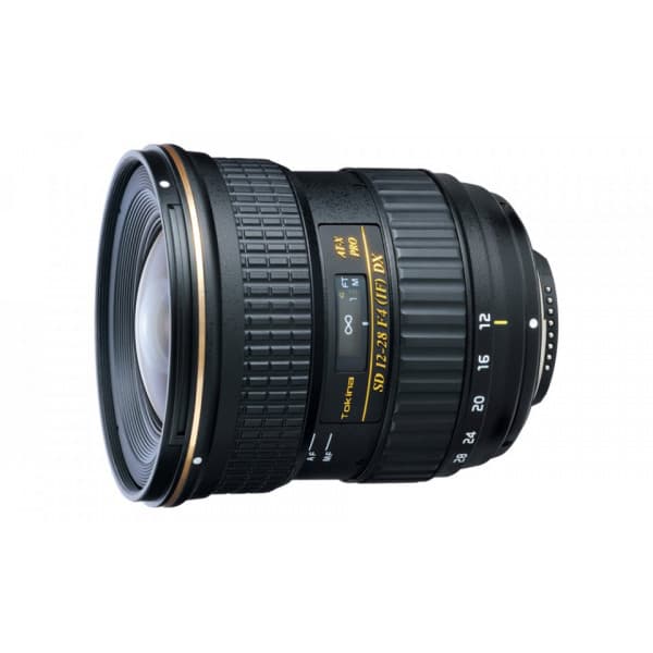 Tokina AT-X 12-28 mm f/4 PRO DX objektiv, Canon Sort