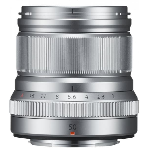 Fujifilm FUJINON XF50mm F2 R WR-objektiv, sølv
