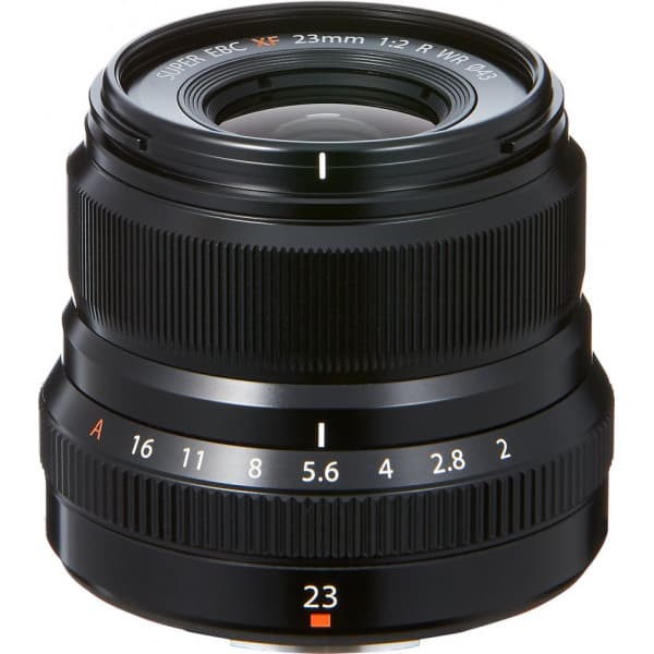 Fujifilm FUJINON XF23mm F2 R WR vidvinkelobjektiv, sort