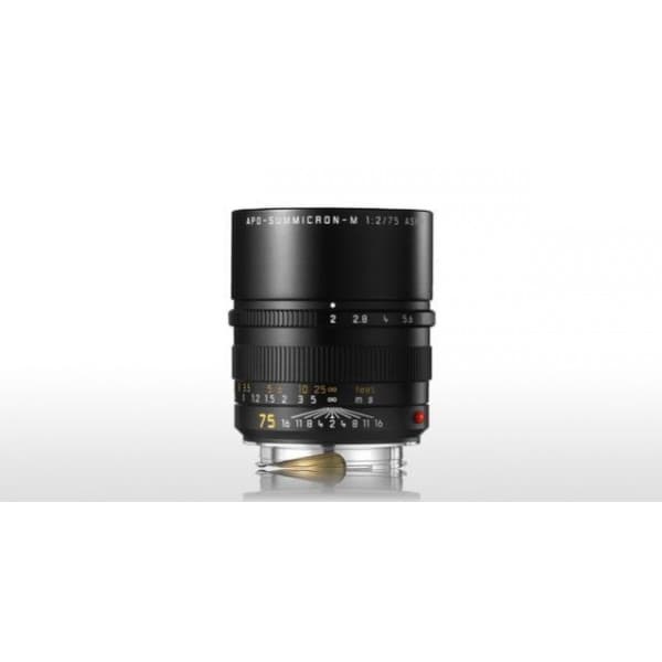 Leica Apo-Summicron-M 75mm f/2 - teleobjektiv Sort