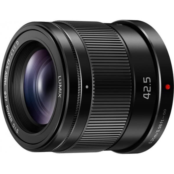 Panasonic LUMIX G MACRO 42.5mm F1.7 ASPH. POWER O.I.S. -objektiv, sort
