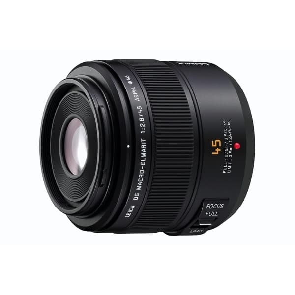 Panasonic Leica DG MACRO-ELMARIT 45 mm F2.8 ASPH. MEGA O.I.S makro-objektiv Sort