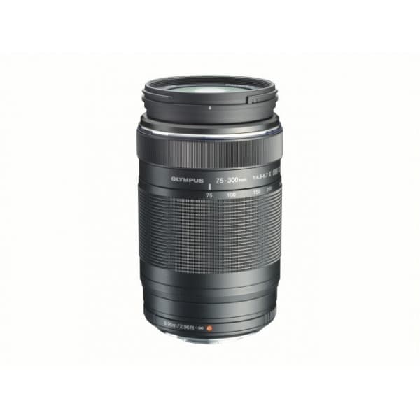 Olympus M.ZUIKO DIGITAL ED 75-300mm 1:4.8-6.7 II -telezoomobjektiv, sort