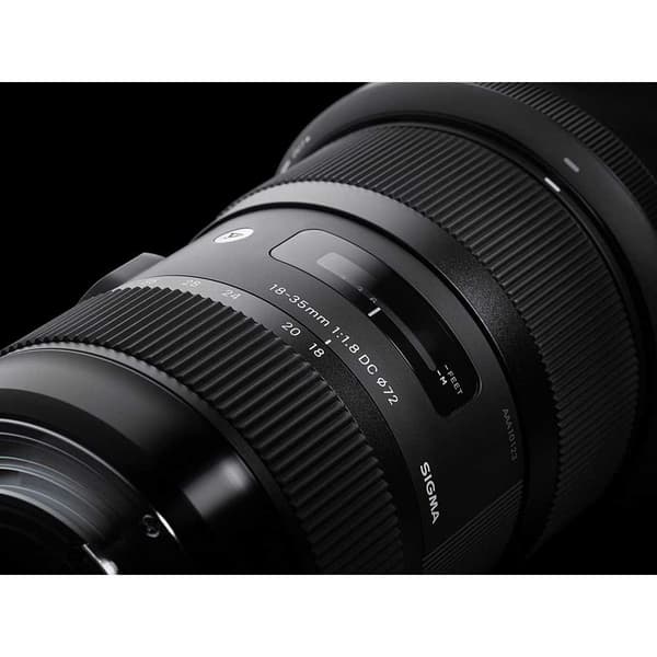 Sigma Photo Teleobjektiv Dc Hsm Eos 18-35 Mm F/1.8 Sort