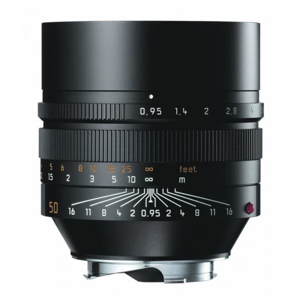 Leica Noctilux-M 50mm f/0.95 objektiv Sort
