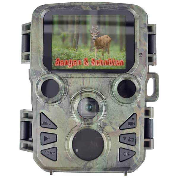 Berger & Schröter Mini Viltkamera 20 Megapixel Black LEDs, Low Glow LEDs, Time-lapse-video Kamouflage