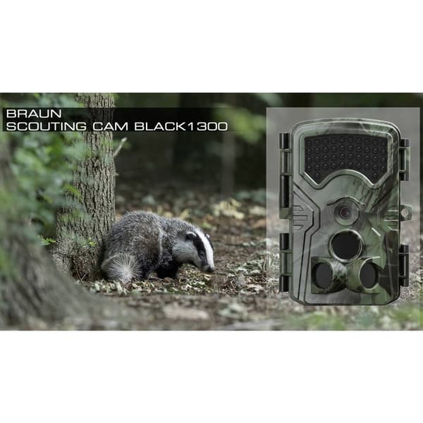 Braun Germany BRAUN Scouting Cam Black1300 Viltkamera 13 Megapixel Time-lapse-video, ljudinspelning Kamouflage