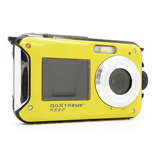 Easypix GoXtreme 'Reef' undervandskamera med webcam funktion, 4x zoom, anti-ryste funktion, 2 skærme, 3 m vandtæt, gul