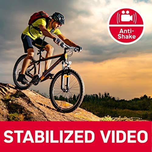 AgfaPhoto Action Cam Action Cam 4K, Vandtæt, Wi-Fi, Slow Motion/Time Lapse (AC9000BK)
