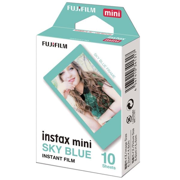 Fujifilm Instax Mini Colorfilm - Blå ram - 10 st