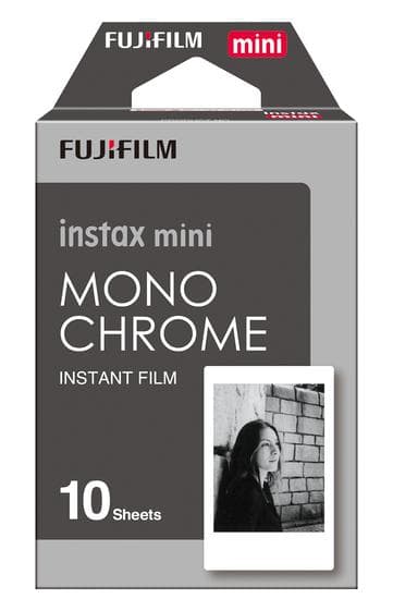 Fujifilm Instax Mini Film - Mono Chrome - 10 stk