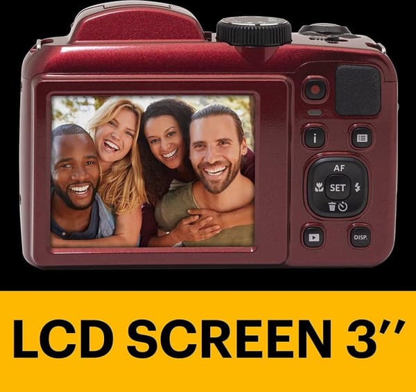 Kodak PIXPRO AZ255 1/2,3" kompakti kamera 16,35 MP BSI CMOS 4608 x 3456 pikseliä punainen (AZ255RD)