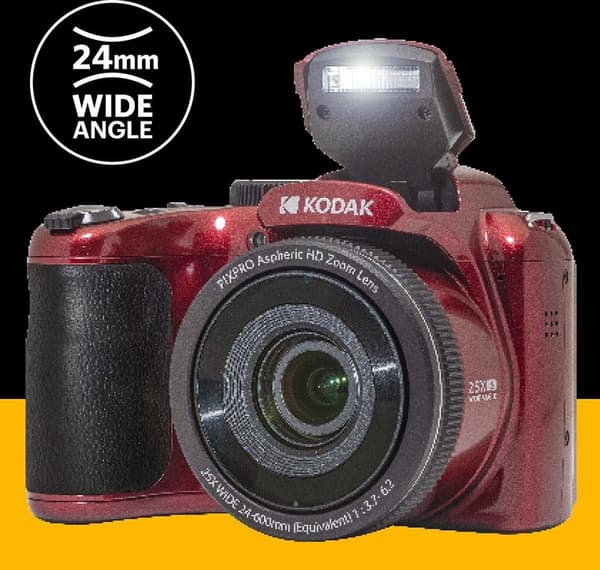 Kodak PIXPRO AZ255 1/2,3" kompakti kamera 16,35 MP BSI CMOS 4608 x 3456 pikseliä punainen (AZ255RD)