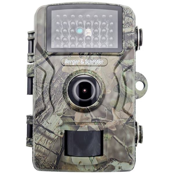 Berger & Schröter DH1 Viltkamera 16 Megapixel Black LEDs, ljudinspelning Kamouflage Grön, Kamouflage Brun