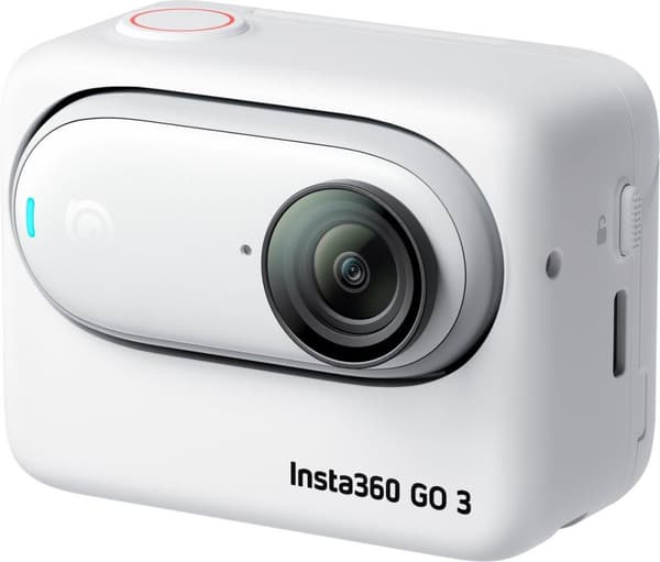 Insta360 GO 3 (64GB) Action Cam 2.7K, Bluetooth, Billedstabilisering, Minikamera, Sprøjtsikker, Touch Screen, Vandtæt, Slow Motion, Time Lapse (854776