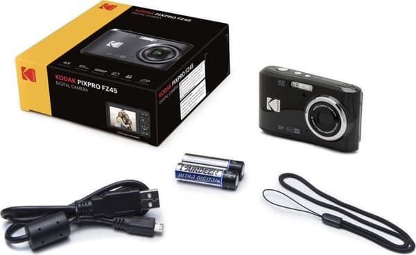 Kodak PIXPRO FZ45 1/2,3" kompaktkamera 16 MP CMOS 4608 x 3456 pixlar Svart (FZ45BK)