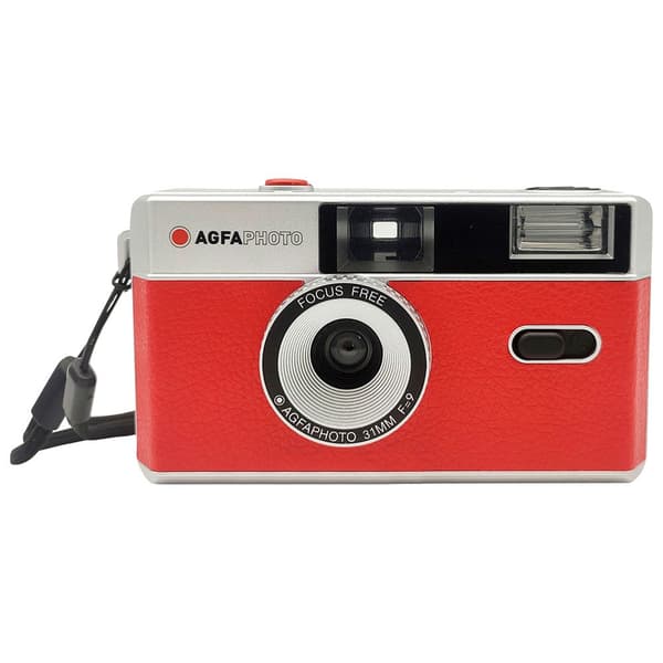 Agfa Uudelleen Käytettävä Kompakti Kamera 35 Mm Punainen