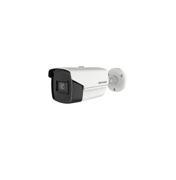 CAMERA supraveghere HIKVISION bullet, pt. exterior, dist. IR 60 m, lentila fixa 2.8 mm, 8.29 Mpx, cu fir, carcasa metal, "DS-2CE16U1T-IT3F28" (timbru