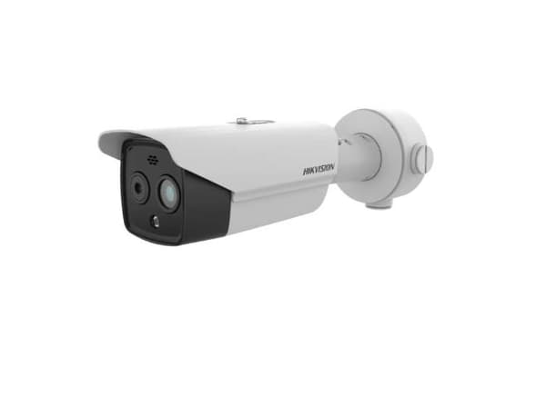 Hikvision | DS-2TD2628-7/QA (256 x 192) | Thermal & Optical Bi-spectrum Network Camera | 4MP | Bullet Camera | White Hvid