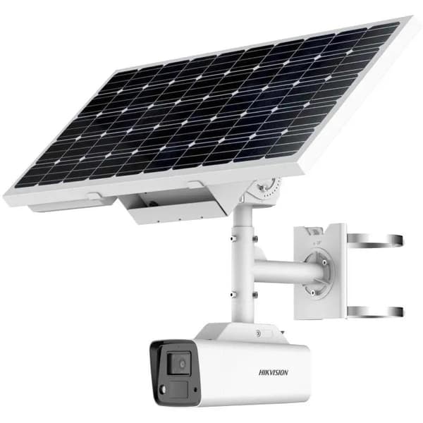 CAMERA IP 4MP COLORVU SOLAR_POWERED Sort, Hvid