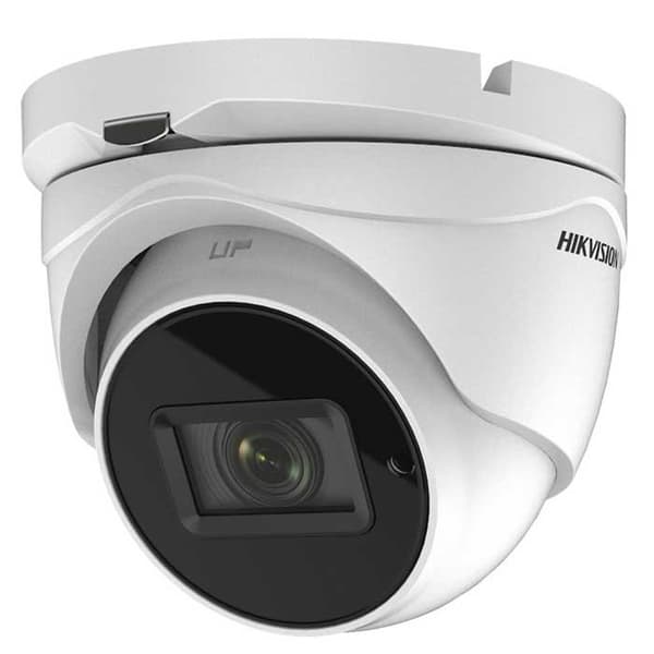 CAMERA supraveghere HIKVISION dome, pt. interior | exterior, dist. IR 30 m, lentila fixa 2.8 mm, 5 Mpx, cu fir, carcasa metal, "DS-2CE76H0T-ITMFS2" (t Valkoinen
