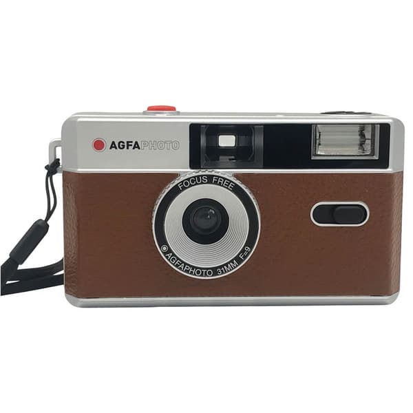 Agfa Genanvendelig Kompakt Kamera 35 Mm Rød
