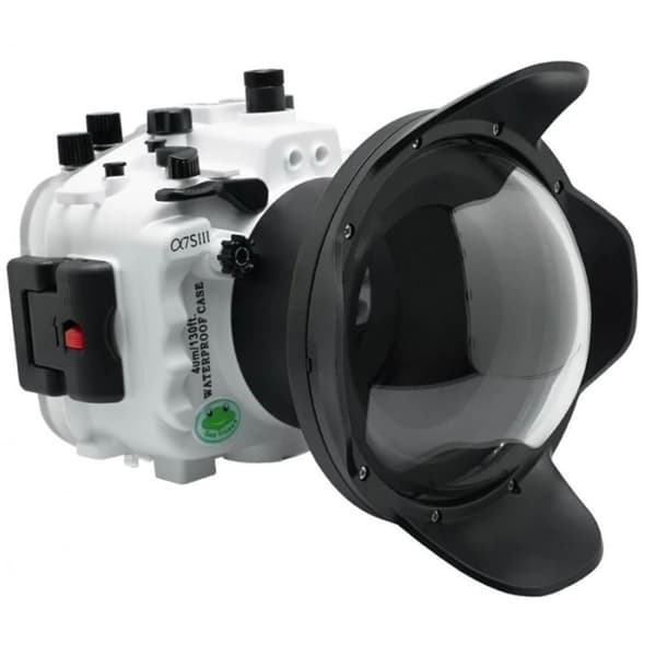 Sea Frogs Bolig Til Med Flad Port Og Tør Kuppel Sony A7siii 8 Sort,Søvfarvet