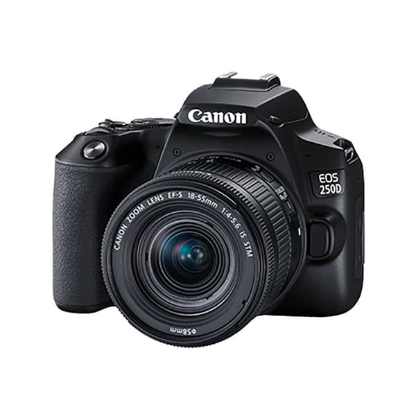 Canon Kompakt Kamera Reflex Eos 250d+ef-s 18-55 Mm 24.1 Mp Søvfarvet