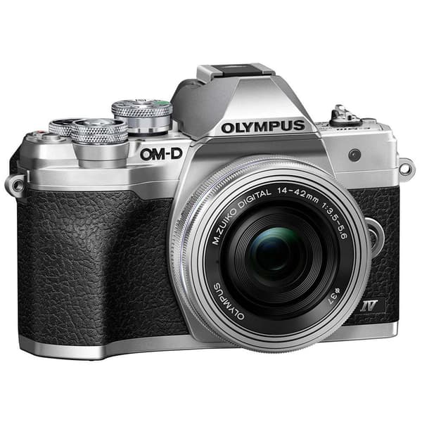 Olympus Ondt Kamera Om-d E-m10 Mark Iv Kit + 14-42 Pancake Zoom Silver