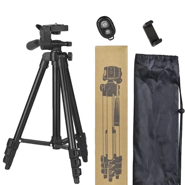 Telefonstativ, Letvægtsdesign, Bluetooth Selfie Fjernbetjening, Tripod Pakke B Tripod Package A