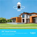 Miniatyrbild 3 av 5: TP-LINK Pan/Tilt WiFi säkerhetskamera, modell TC40 Dome, 2 MP, 3mm, IP65, H.264-kodning, Micro SD-kort upp till 512GB. Idealisk