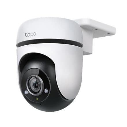 TP-LINK Pan/Tilt WiFi säkerhetskamera, modell TC40 Dome, 2 MP, 3mm, IP65, H.264-kodning, Micro SD-kort upp till 512GB. Idealisk Vit