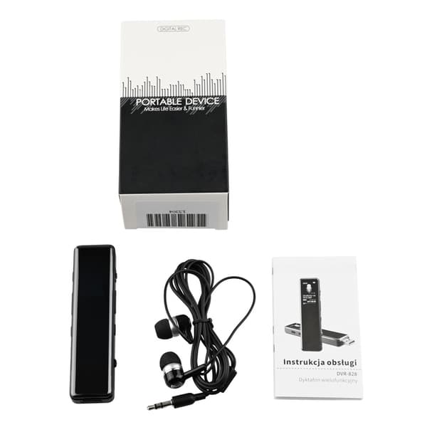 Spy Digital Voice Recorder DVR-828 / 1536Kbps 8GB detektering