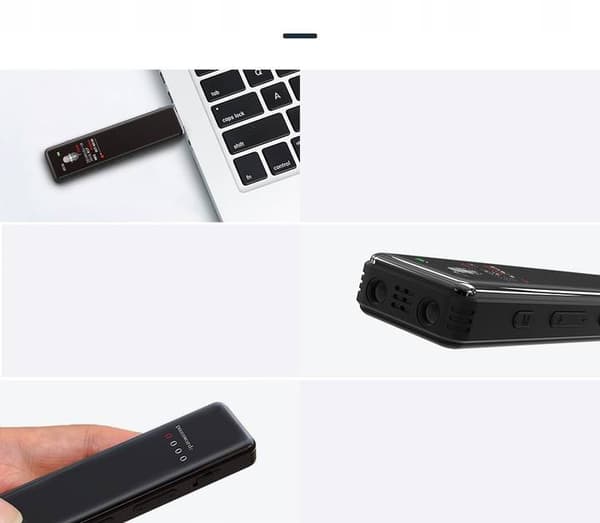 Spy Digital Voice Recorder DVR-828 / 1536Kbps 8GB detektering