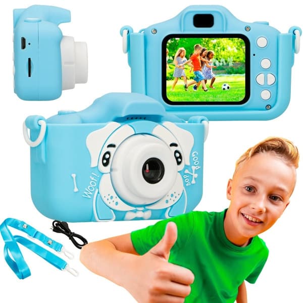 Extralink Kids Camera H28 Single Blue | Digitalkamera | 1080P 30fps, 2,0" skærm