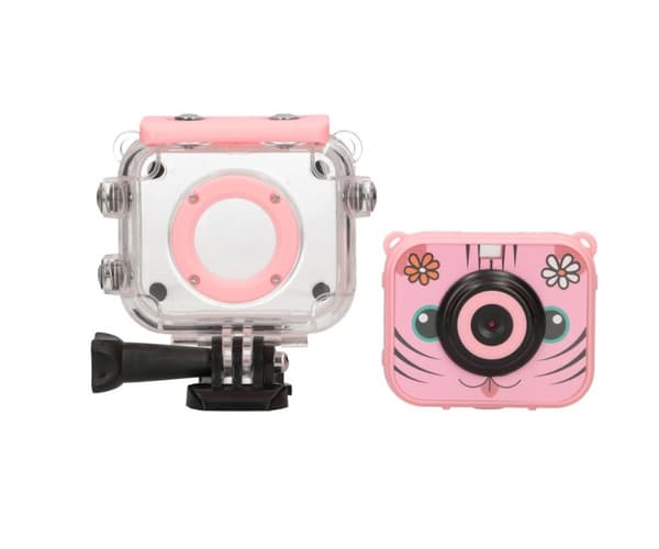 Extralink Kids Camera H18 Pink | Kamera | 1080P 30 fps, IP68, 2,0" näyttö