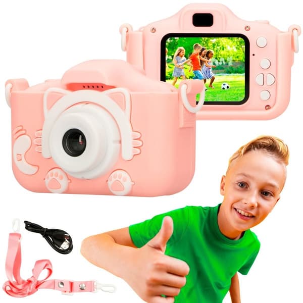 Extralink Kids Camera H27 Single Pink | Digitalkamera | 1080P 30fps, 2,0" skærm
