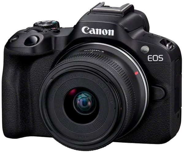 Canon Kompaktkamera Eos R50 + Rf-s 18-45 Mm Svart Svart