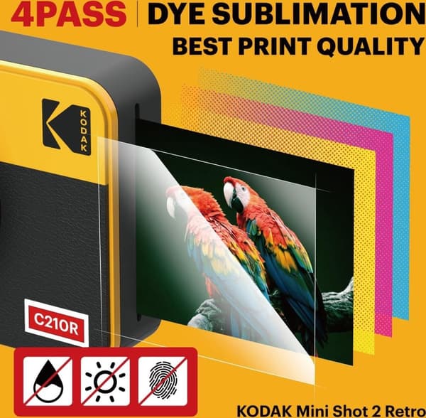 Kodak - MiniShot 2 combo Retro Yellow